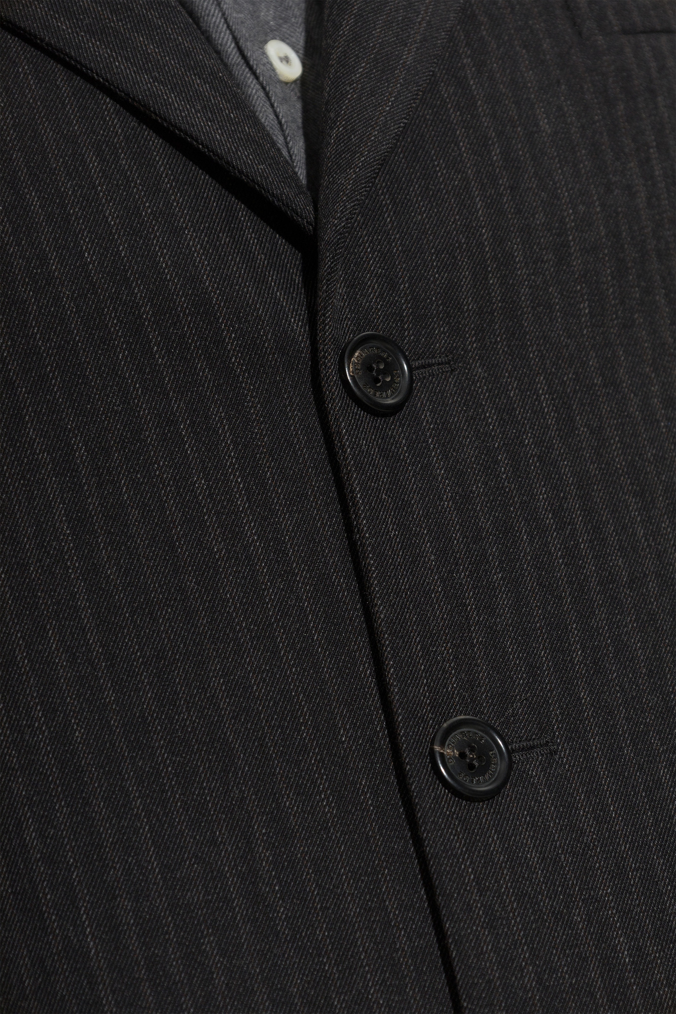Dsquared2 Wool Pinstripe Double Vent Blazer | Men's | Vitkac